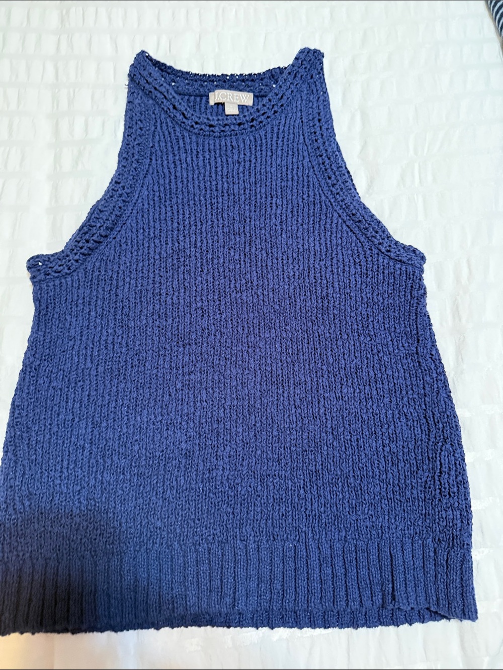 J. Crew Women’s Navy Knit Tank Sweater